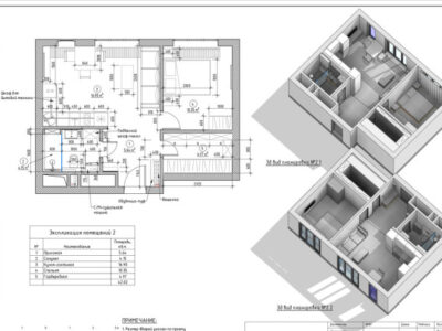 Разработка дизайн проекта, Revit, 3D-моделирование