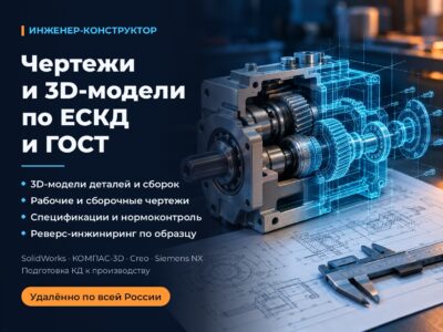 Чертежи по ЕСКД, 3D-модели